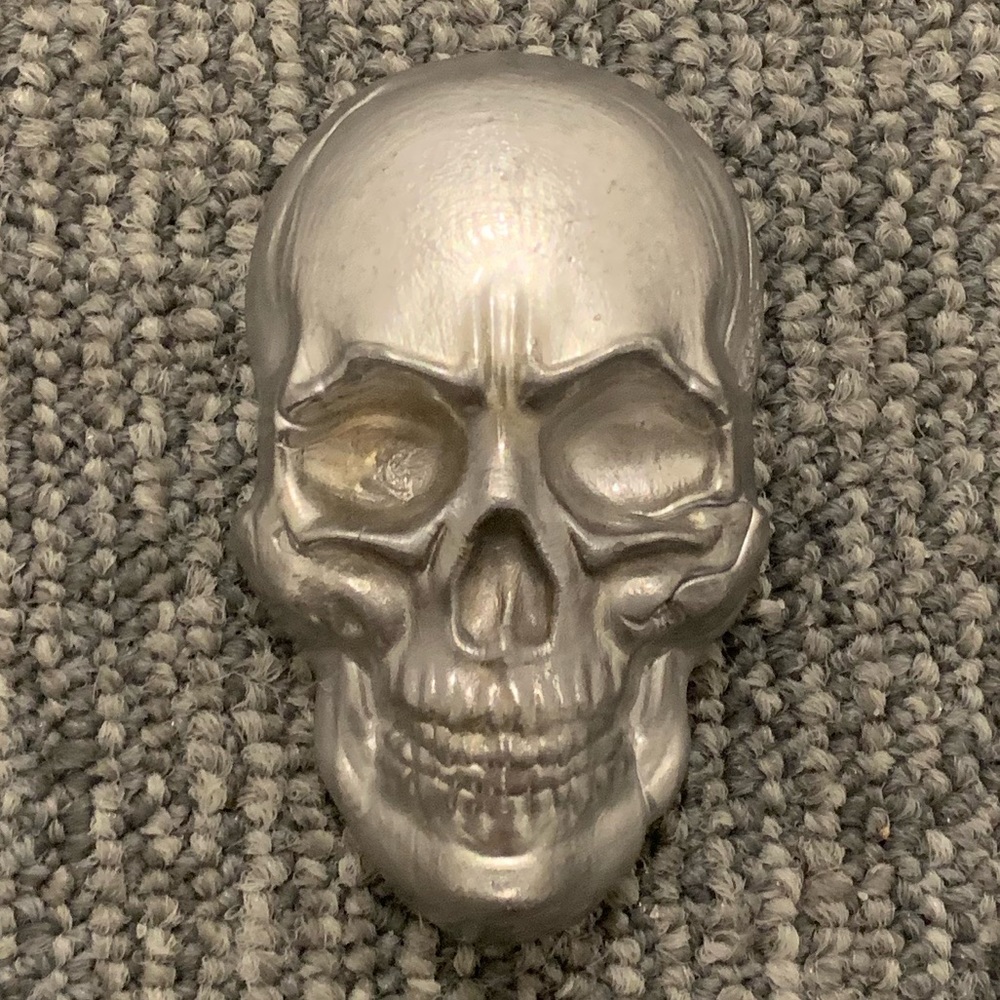 12oz (+) Custom Handmade Skull Lead Bar/Ingot
